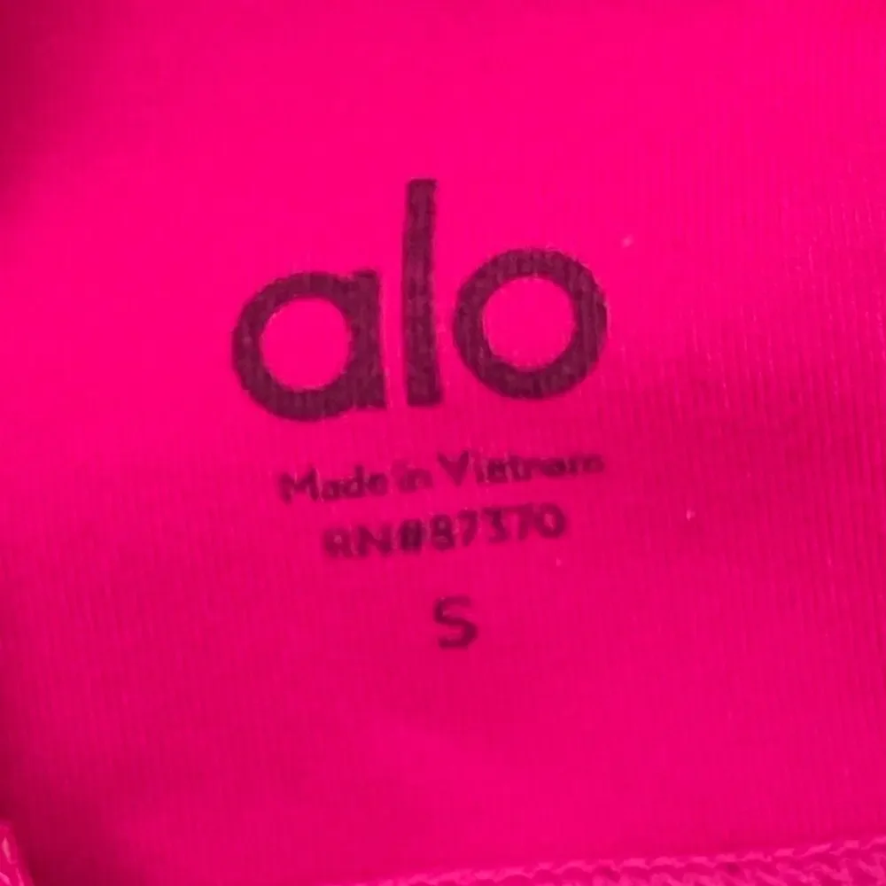 ALO Yoga Bright Pink High-Waist Biker Shorts - Size S